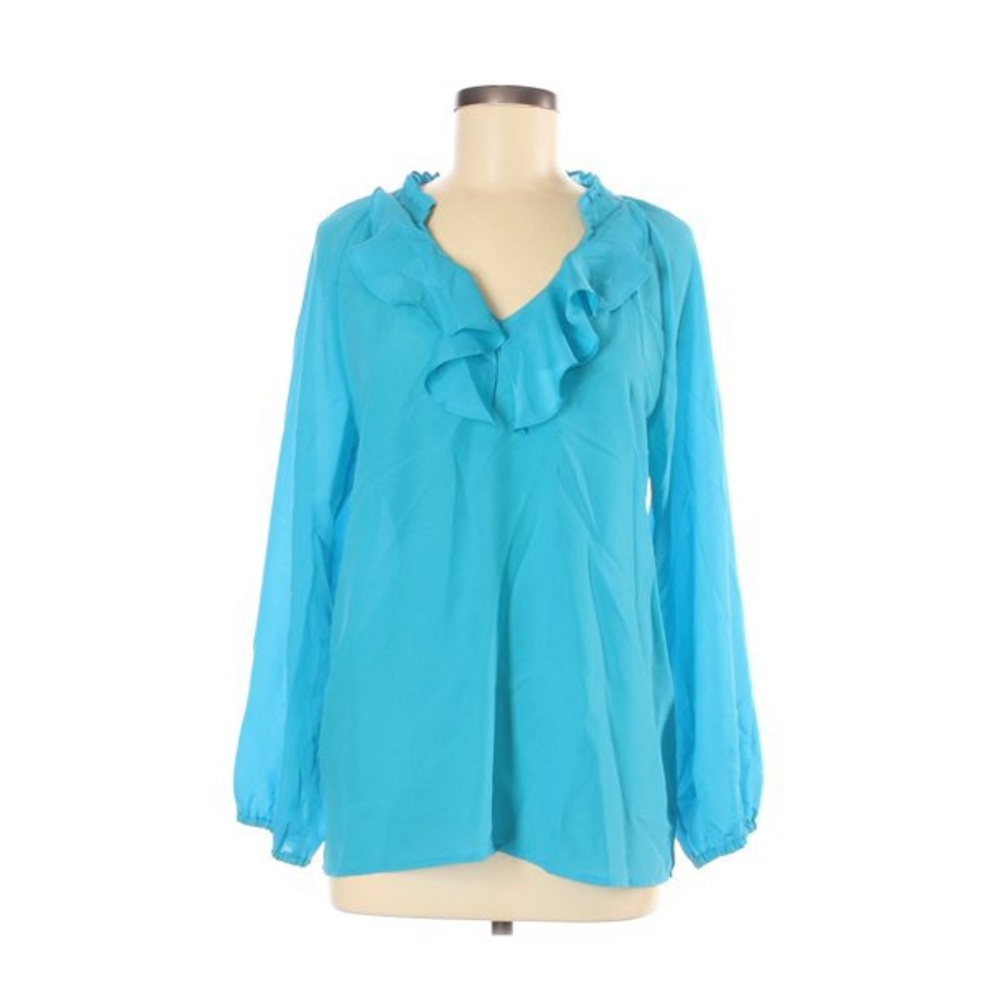 Lillly Pulitzer long sleeve ruffle blouse